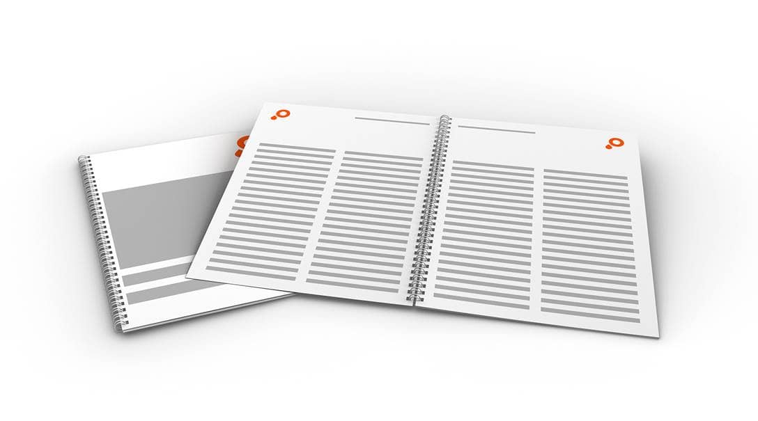 Produktbild Broschüren mit Wire O Bindung