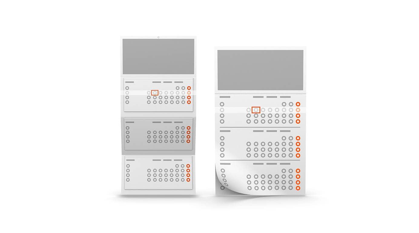 Produktbild Monatskalender kombinierteinfarbig