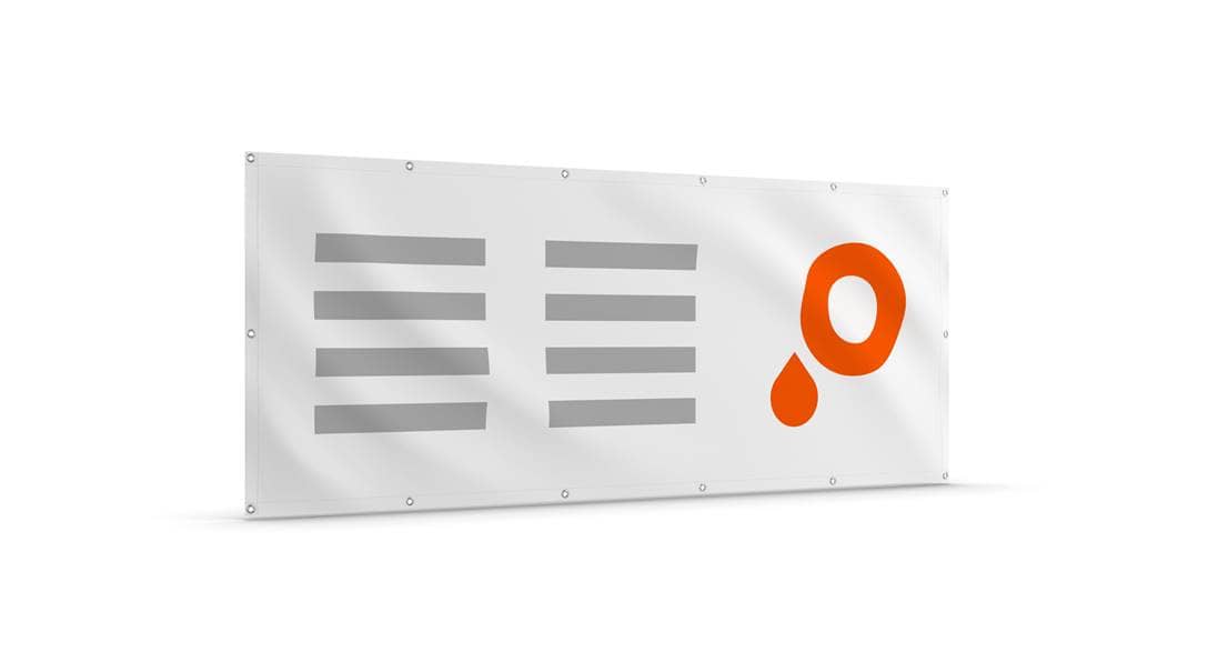 Stoffbanner Blockoutstoff