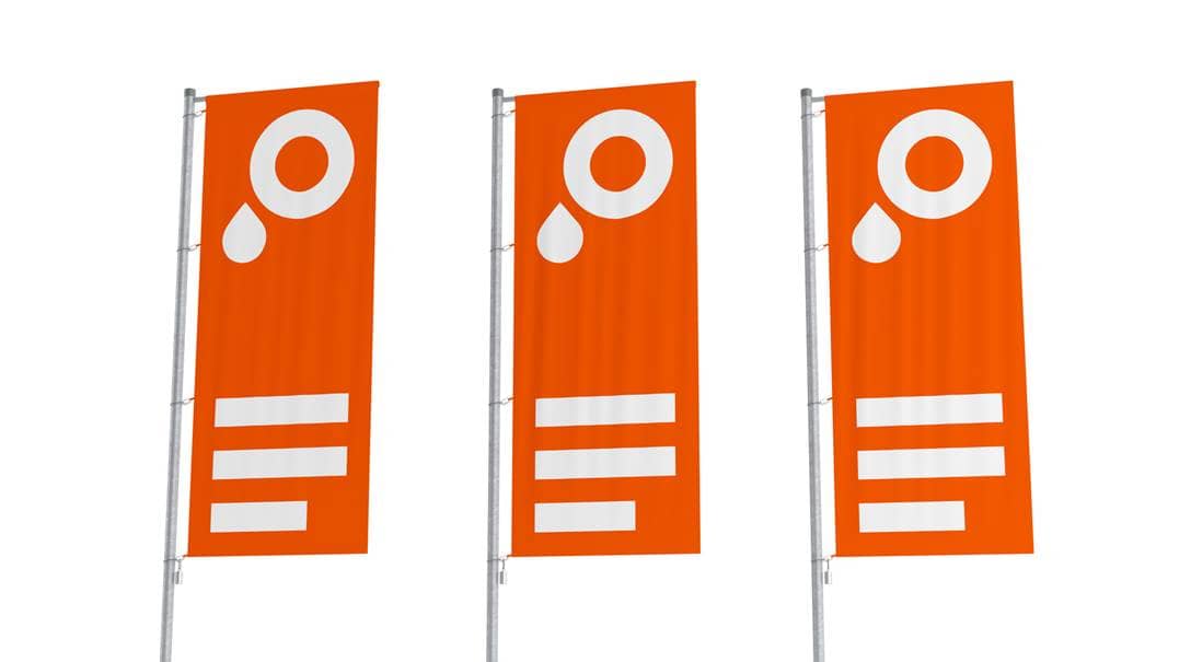 Produktbild Hissfahne für Ausleger