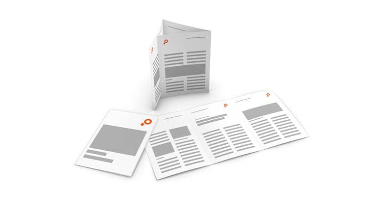 Produktbild Folder Wickelfalz 6 seitig hoch