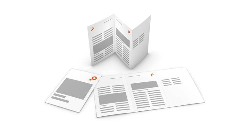 Produktbild Folder Zickzackfalz 6 seitig hoch