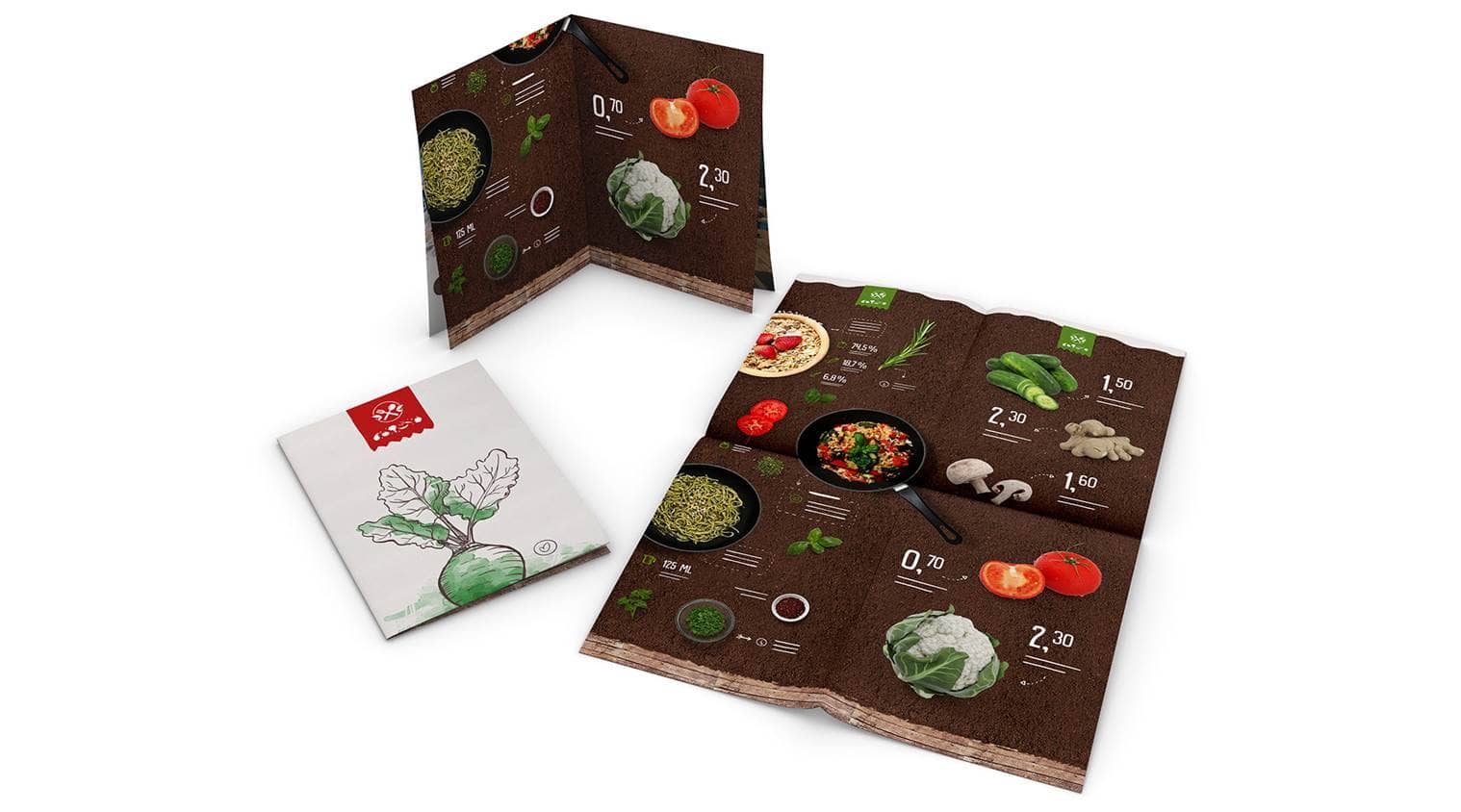 Folder mit Kreuzfalz