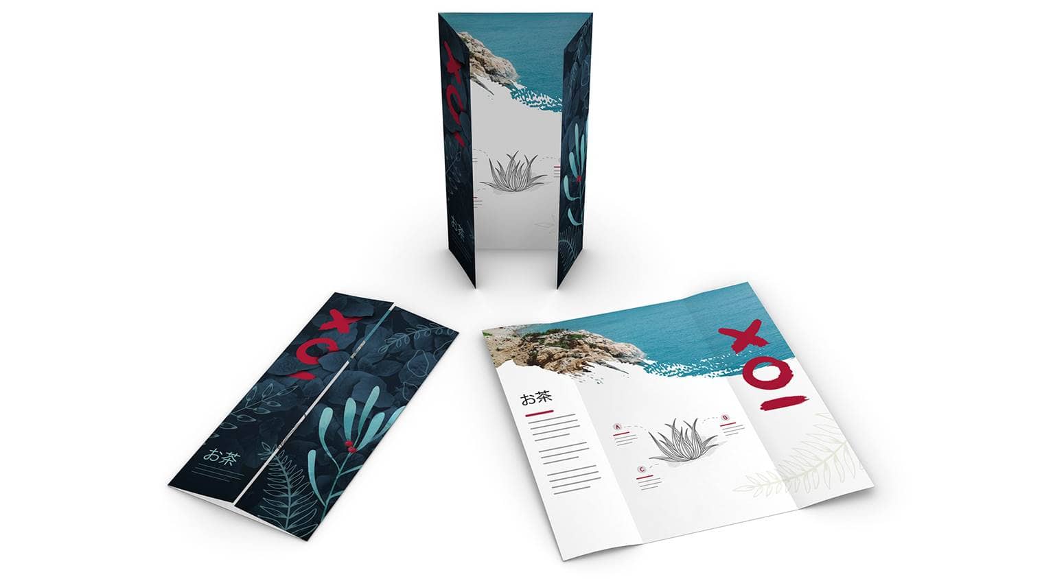 Folder mit offenem Altarfalz