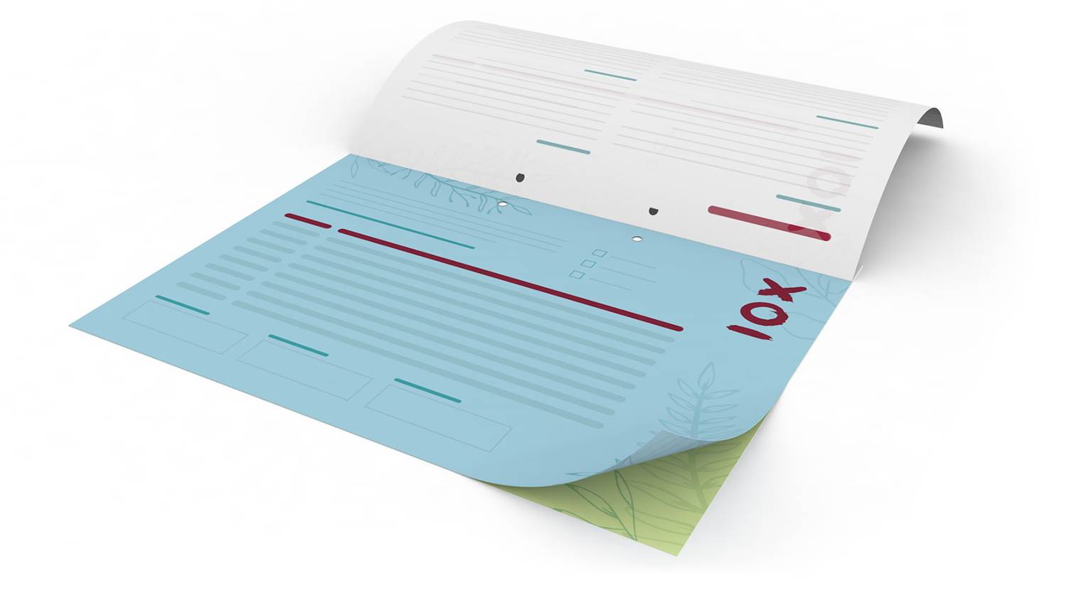 Producktbild Durchsreibesätze Rückseite