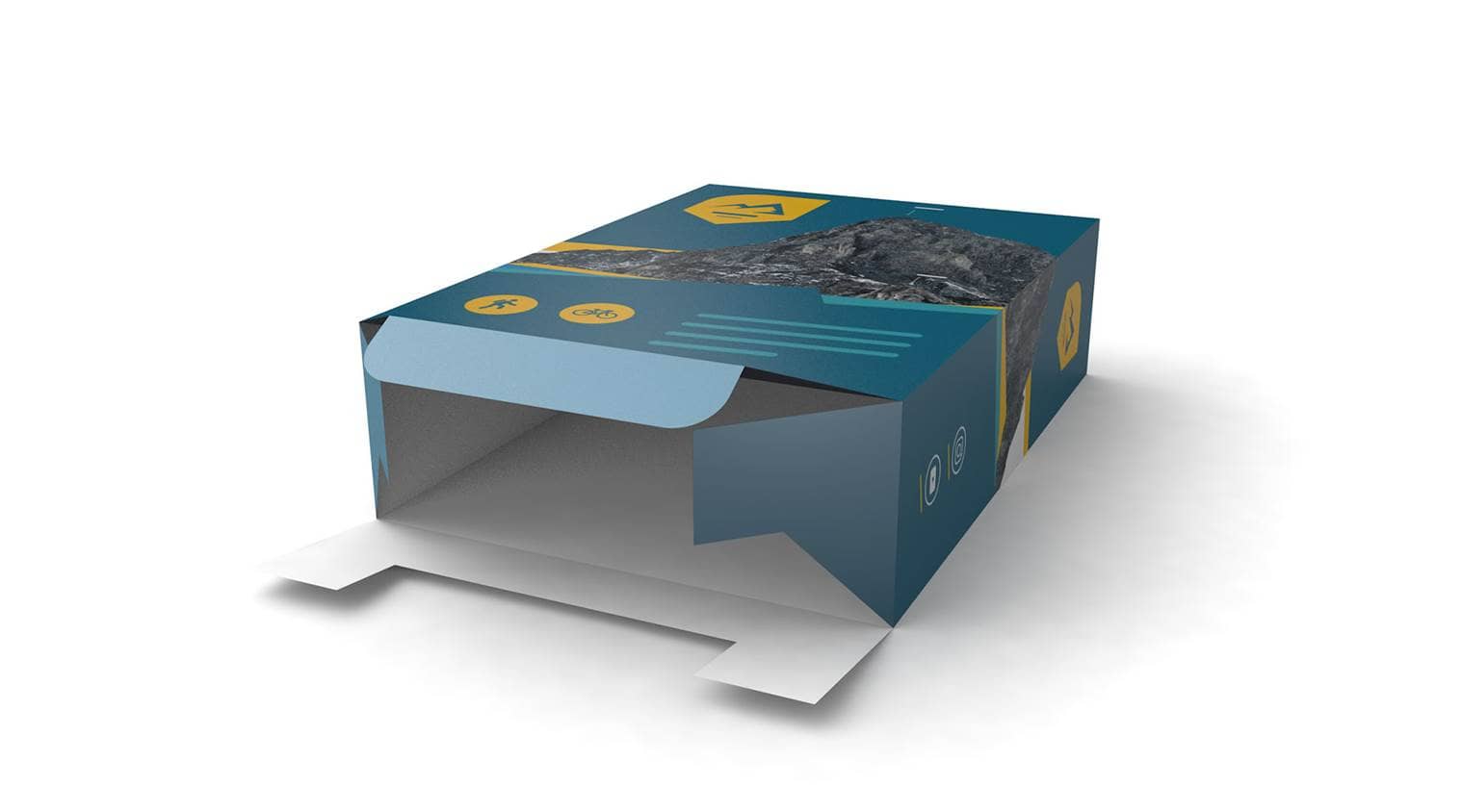 Faltschachtel mit Steckboden