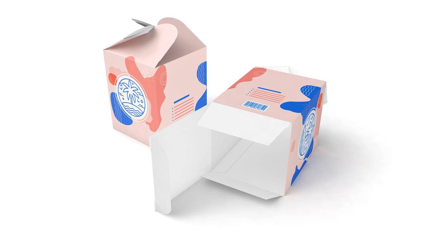 Schleifenverpackung mit Einstecklasche