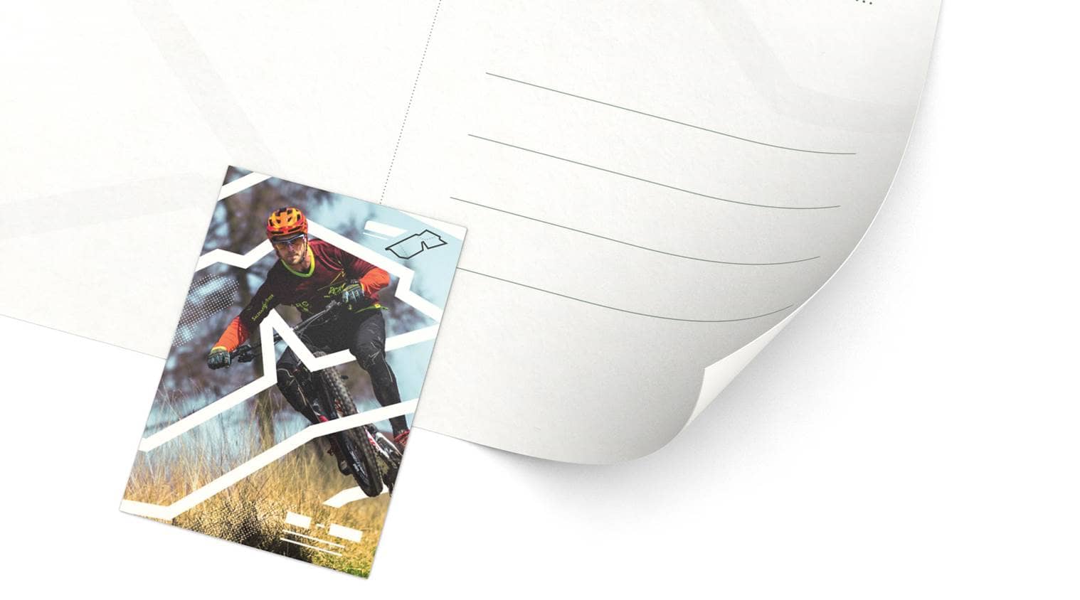 Postkartenkarton links Detail