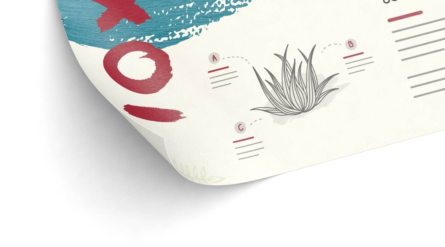 Naturpapier rechts Detail