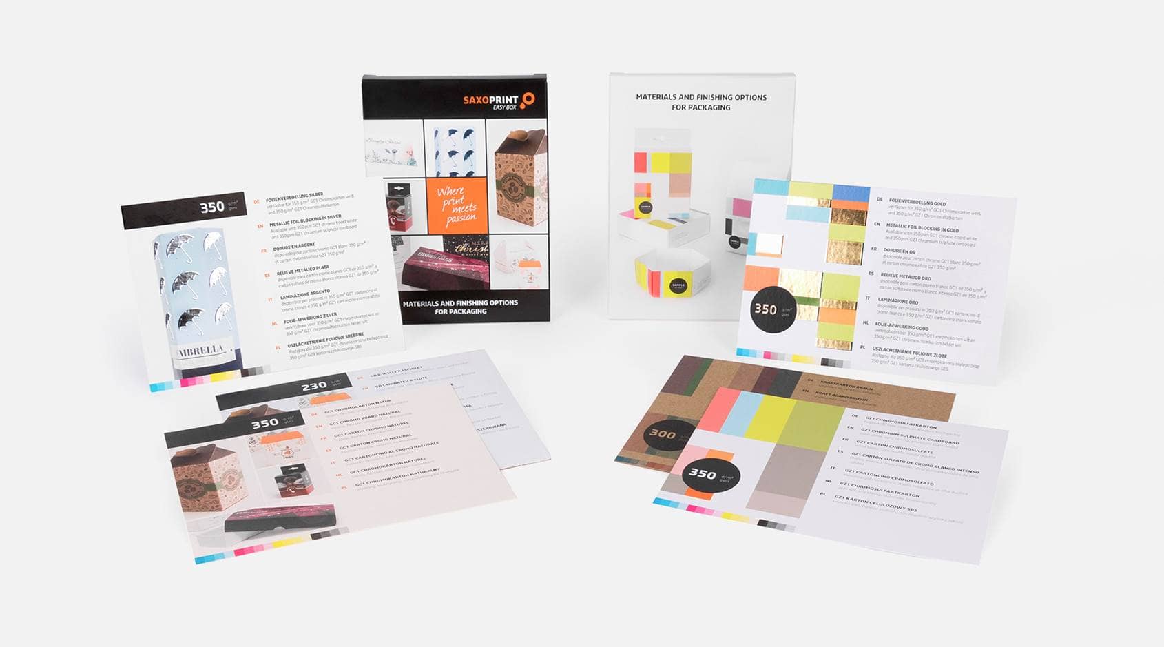 Produktbild Verpackungen Musterset